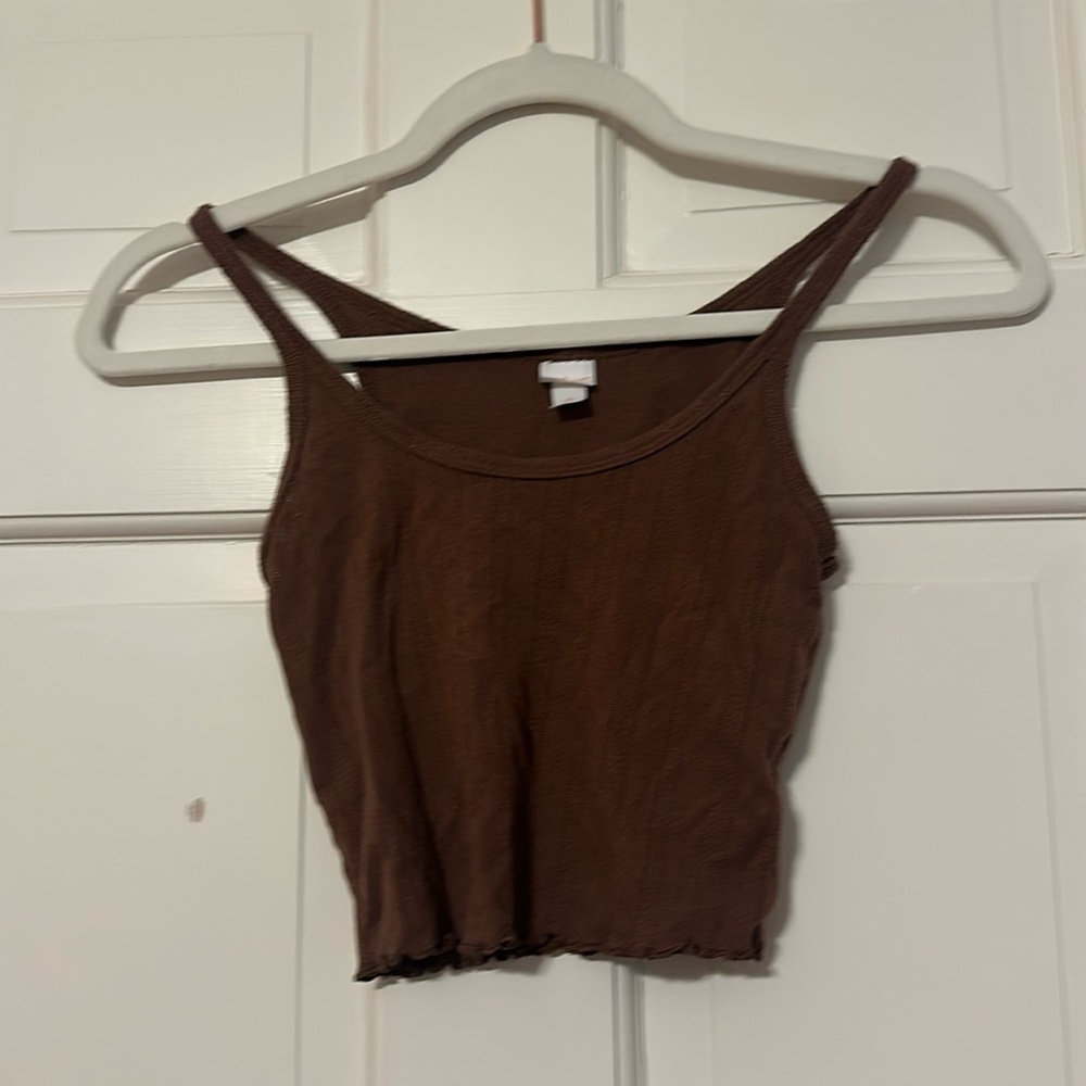 Brown Crop Top